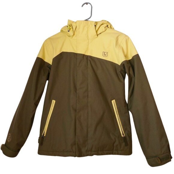 Burton Olive Green Two Toned Snowboard / Ski Snow Jacket Size Small - Picture 1 of 16